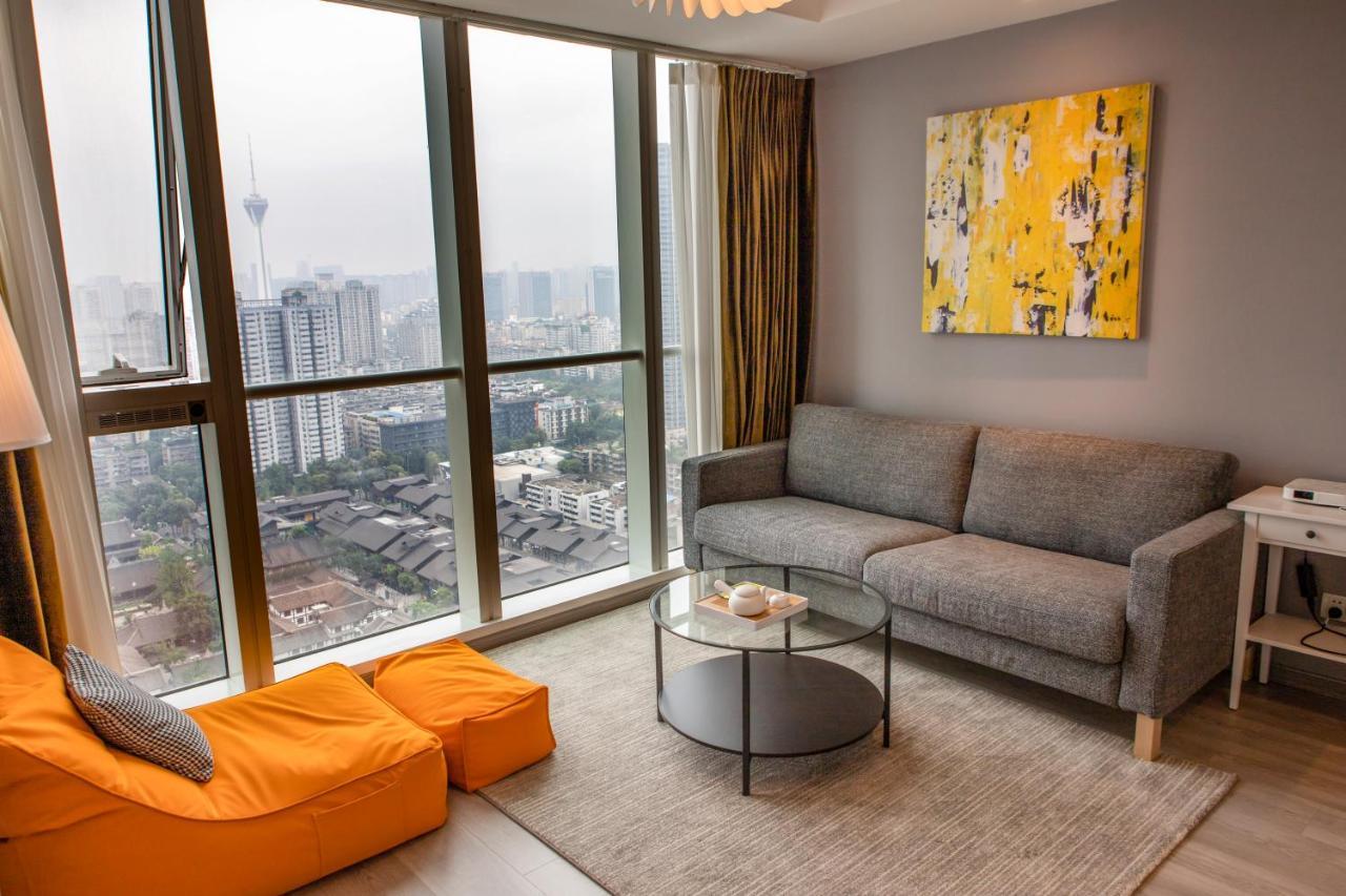 S6 Service Apartment（Chengdu Chunxi Road Taikoo Li Branch） Zewnętrze zdjęcie